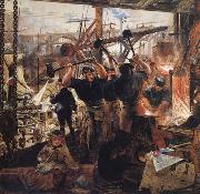 William Bell Scott Iron and Coal oil on canvas